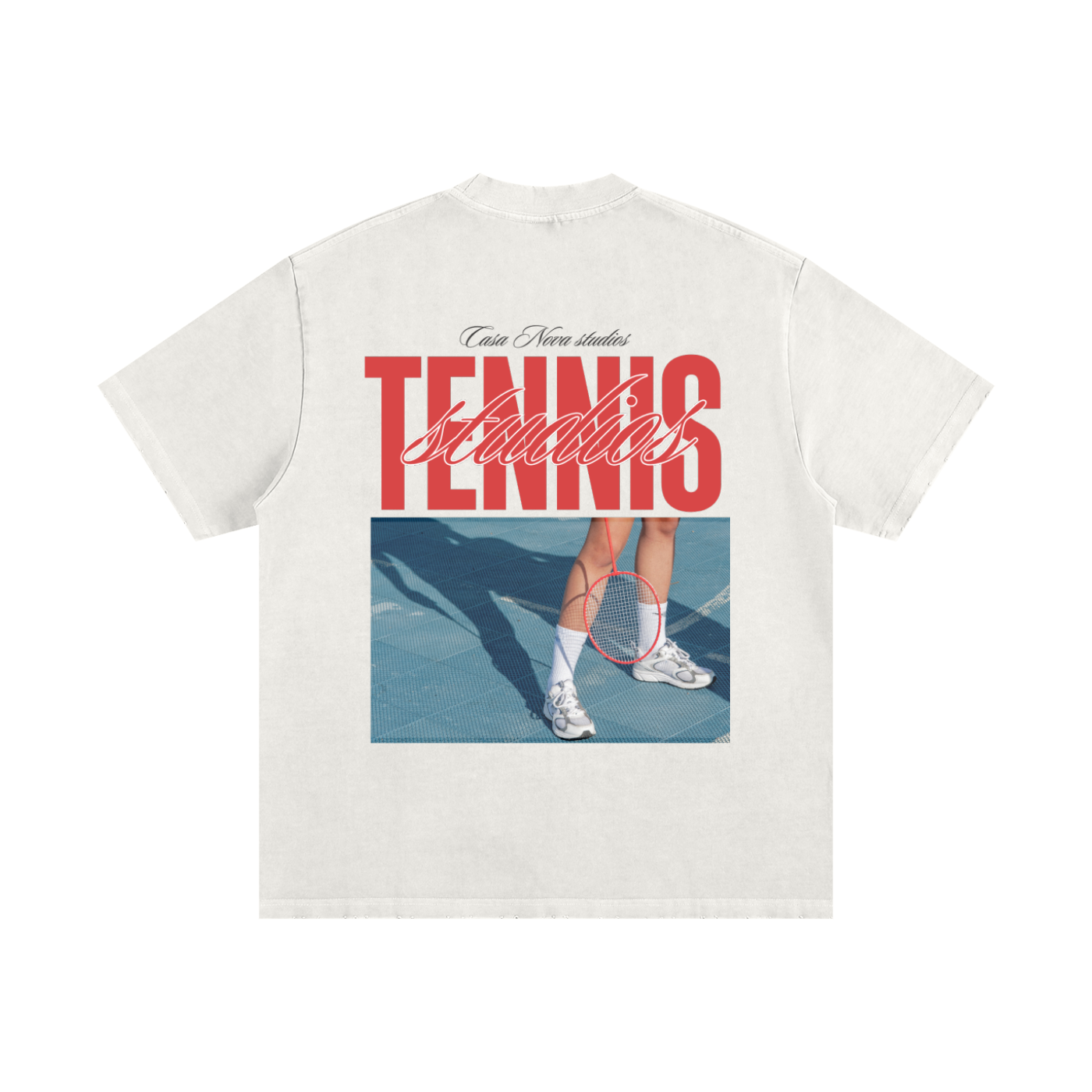 *Heavyweight Vintage Washed Frayed T-Shirt