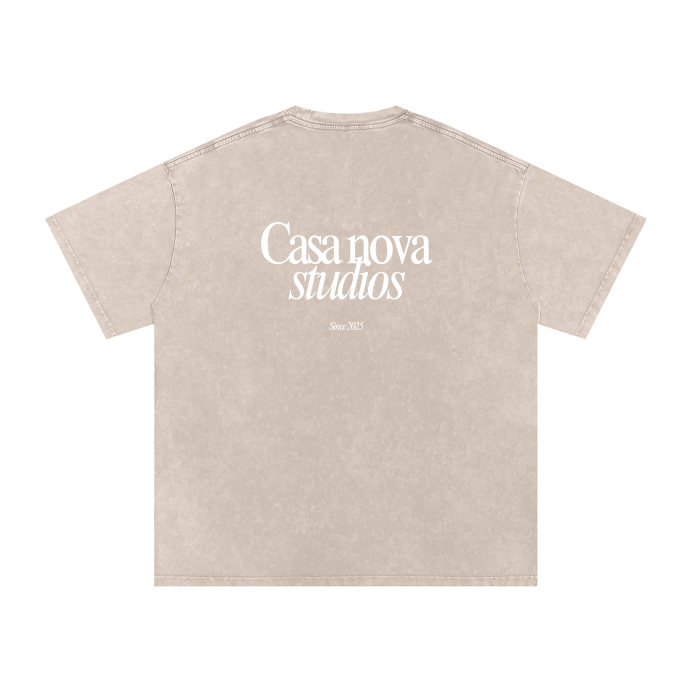 Snow Washed Oversized Cotton T-Shirt