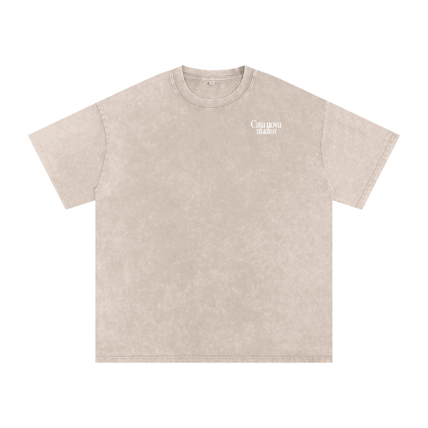 Snow Washed Oversized Cotton T-Shirt